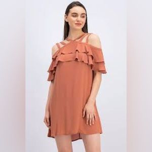 BCBG Max Azria Cold Shoulder Dress